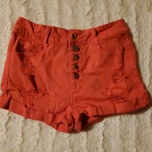 Coral colored size 4 refuge shorts
